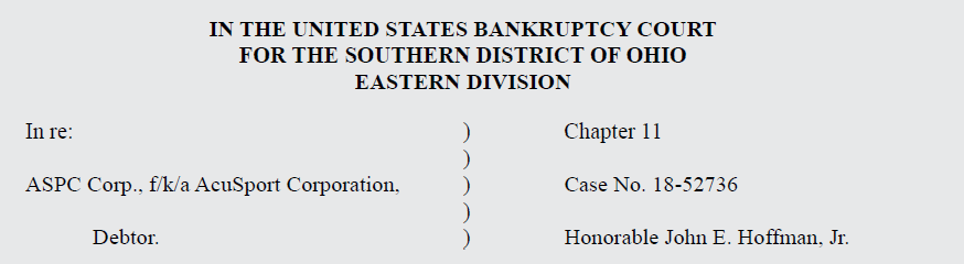 Case Caption