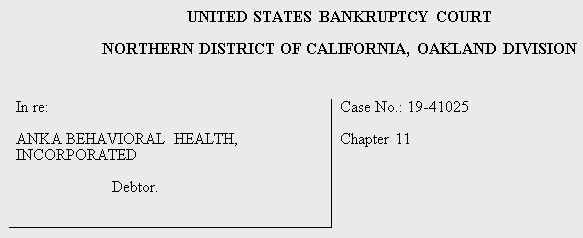 Case Caption