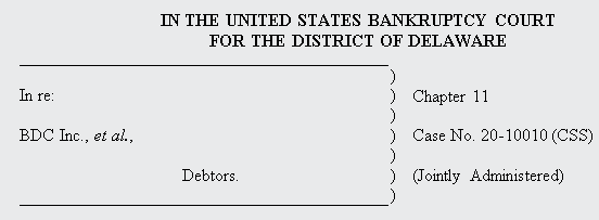 Case Caption