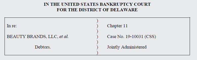 Case Caption
