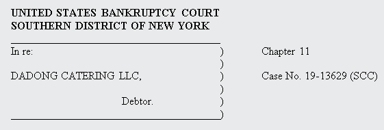 Case Caption