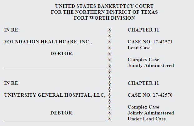 Case Caption