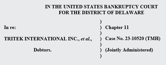 Case Caption