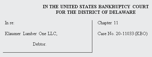 Case Caption