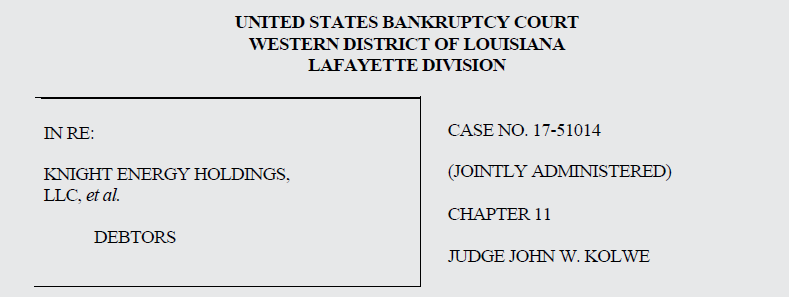 Case Caption