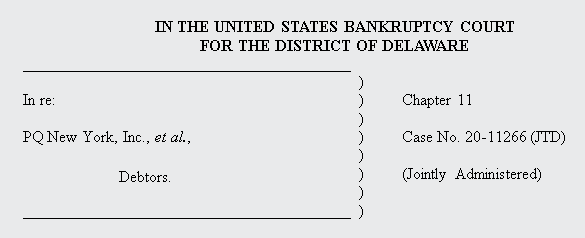 Case Caption