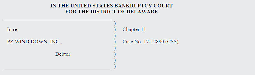 Case Caption