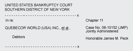 Case Caption