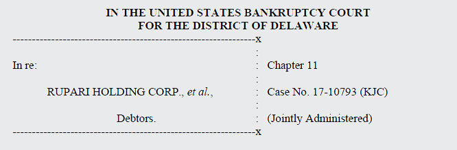 Case Caption