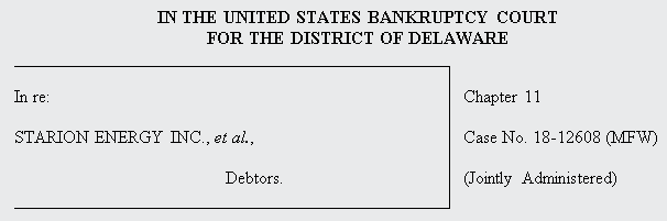 Case Caption