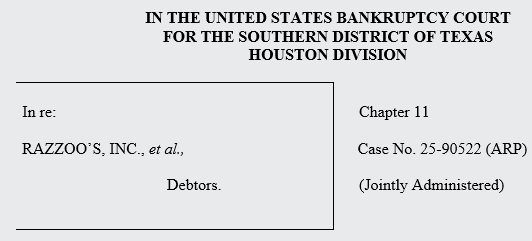 Case Caption